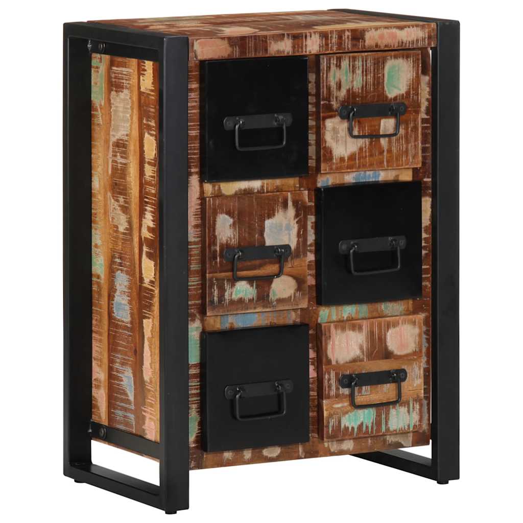vidaXL Sideboard 50x35x70 cm Solid Wood Reclaimed 4