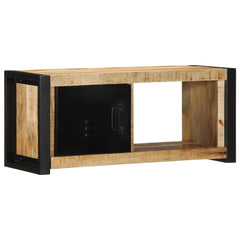 TV Cabinet 80x30x35 cm Solid Wood Reclaimed Solid rough mango wood