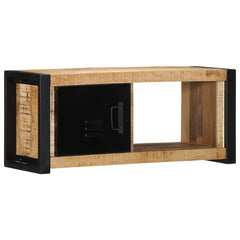 TV Cabinet 80x30x35 cm Solid Wood Reclaimed Solid rough mango wood