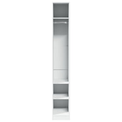 vidaXL Wardrobe White 30x50x200 cm Engineered Wood 3