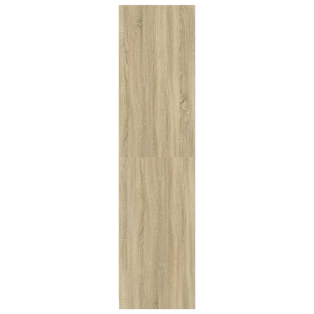 Wardrobe Engineered Wood 30 x 50 x 200 cm 3 Shelves Sonoma oak