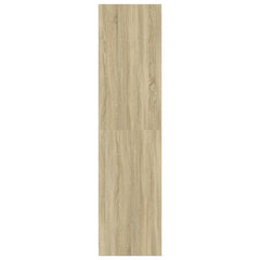 Wardrobe Engineered Wood 30 x 50 x 200 cm 3 Shelves Sonoma oak