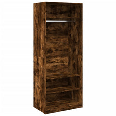 Wardrobe Engineered Wood 80 x 50 x 200 cm 3 Shelves Smoked oak