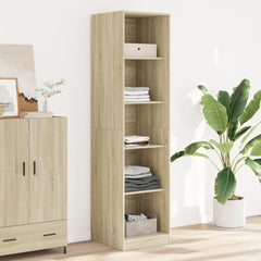 Wardrobe Engineered Wood 50 x 50 x 200 cm 4 Shelves Sonoma oak