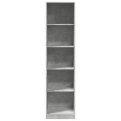 Wardrobe Engineered Wood 50 x 50 x 200 cm 4 Shelves Concrete grey