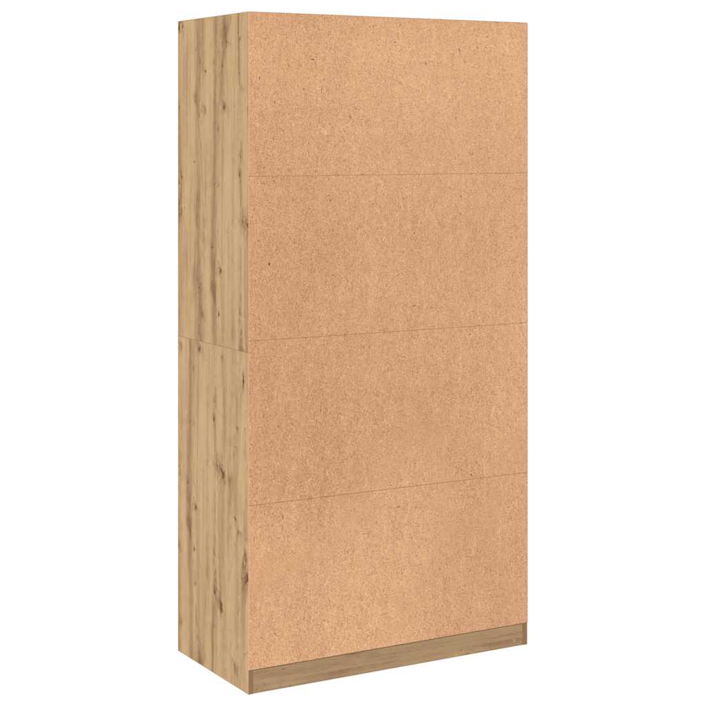 vidaXL Wardrobe Artisian Oak 100x50x200 cm Engineered Wood 4