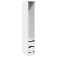 vidaXL Wardrobe White 30x50x200 cm Engineered Wood 2