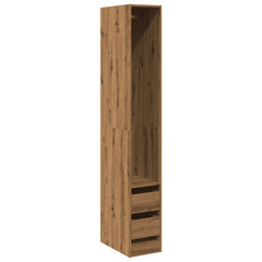 Wardrobe Engineered Wood 30 x 50 x 200 cm 2 Drawers Artisan oak
