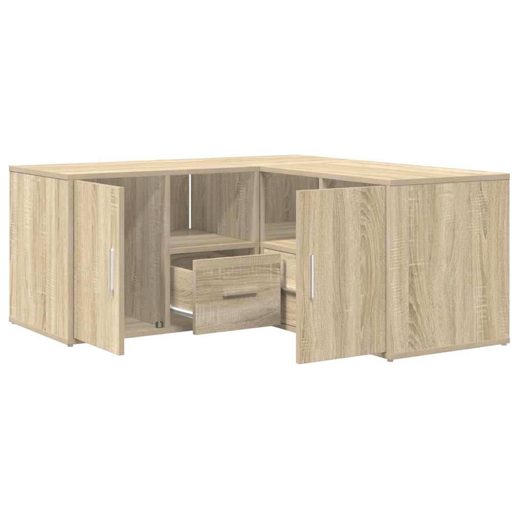 vidaXL Corner Cabinet Sonoma Oak 160x40x45 cm Engineered Wood 2