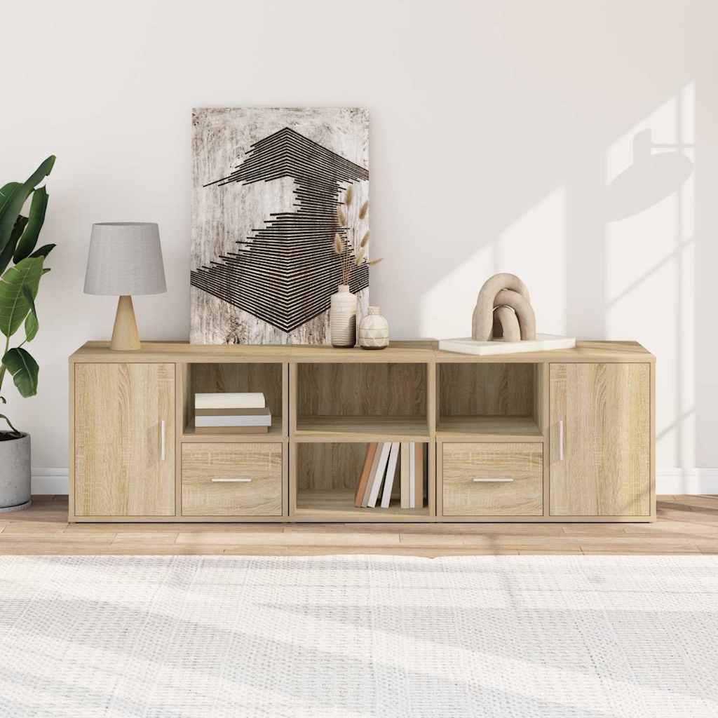 vidaXL Corner Cabinet Sonoma Oak 160x40x45 cm Engineered Wood 3