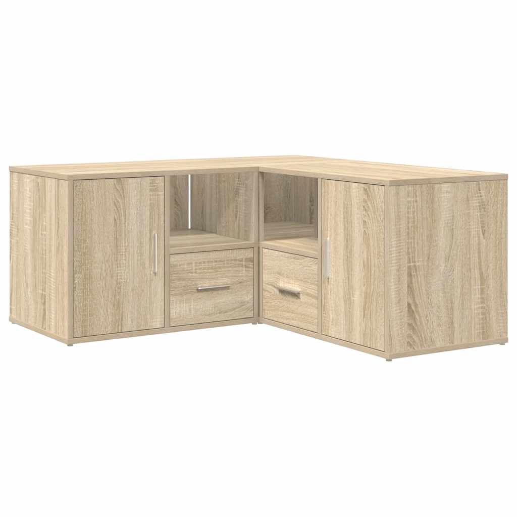 vidaXL Corner Cabinet Sonoma Oak 160x40x45 cm Engineered Wood 5