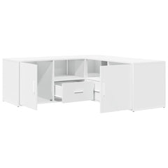 Corner Cabinet 200x40x45 cm Engineered Wood White