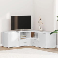 Corner Cabinet 200x40x45 cm Engineered Wood White