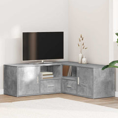 Corner Cabinet 200x40x45 cm Engineered Wood Concrete grey