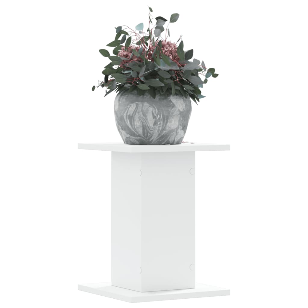 vidaXL Plant Stands 2 pcs White 30x30x40 cm Engineered Wood 1