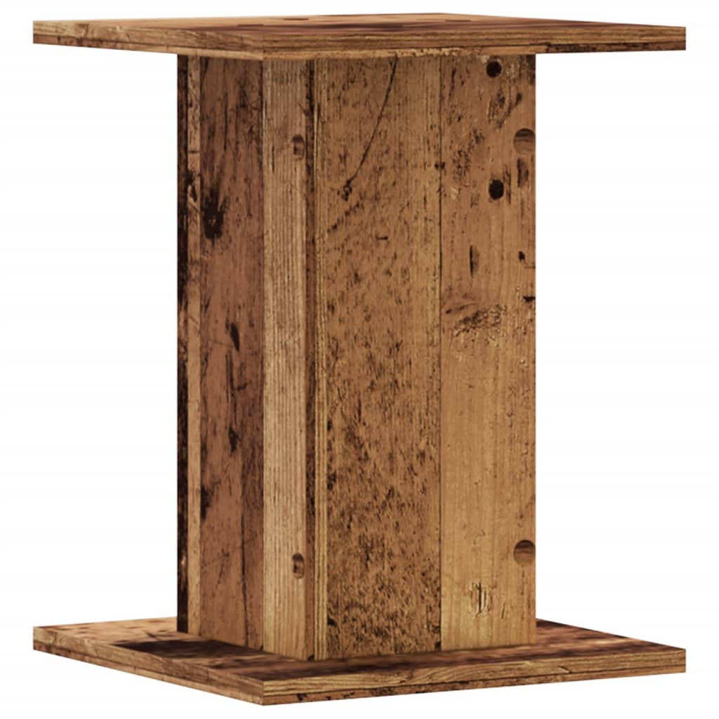 vidaXL Plant Stands 2 pcs Old Wood 30x30x40 cm Engineered Wood 6