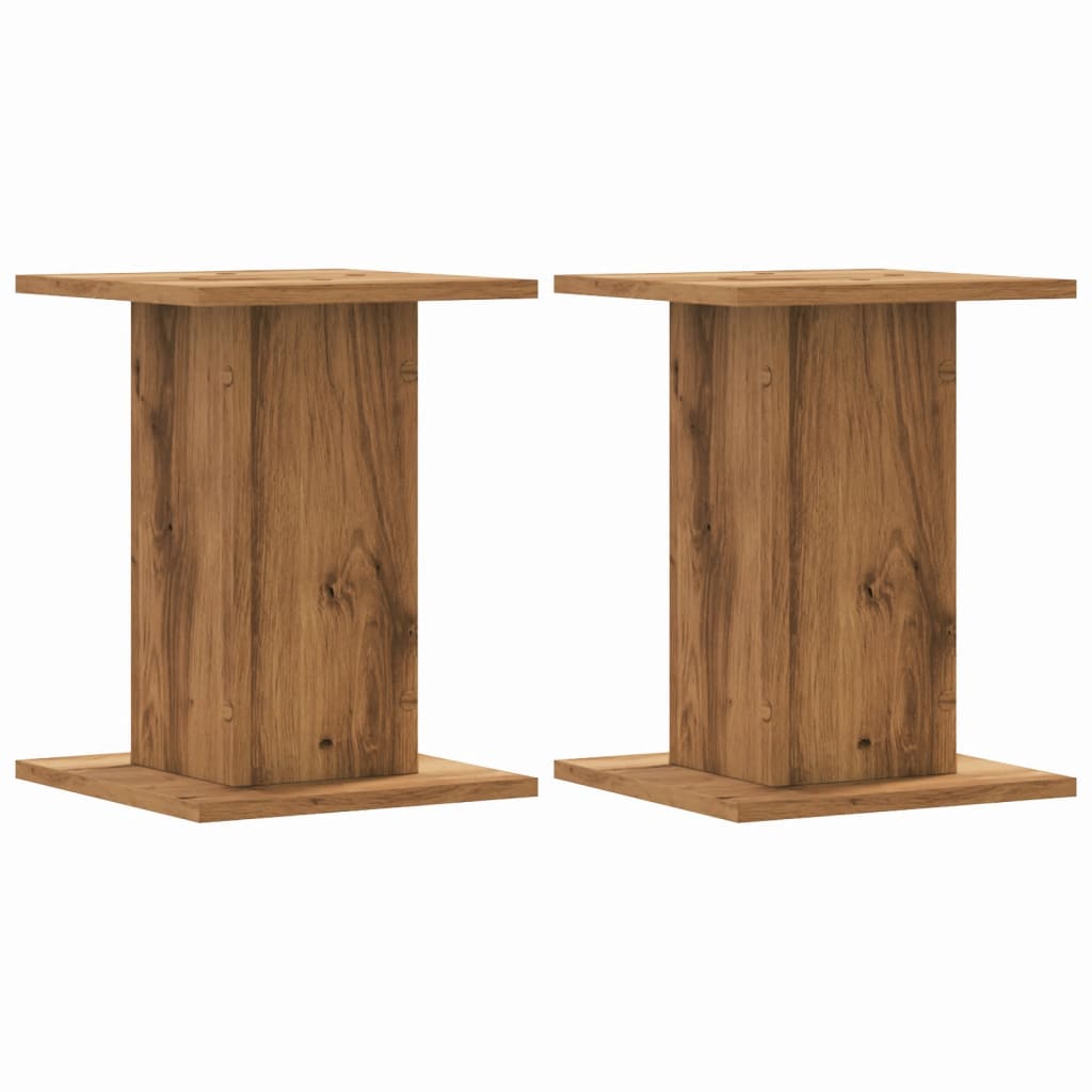 vidaXL Plant Stands 2 pcs Artisian Oak 30x30x40 cm Engineered Wood 2