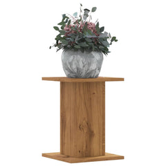 vidaXL Plant Stands 2 pcs Artisian Oak 30x30x40 cm Engineered Wood 1