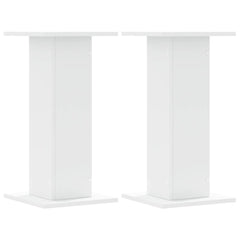 vidaXL Plant Stands 2 pcs White 30x30x60 cm Engineered Wood 2