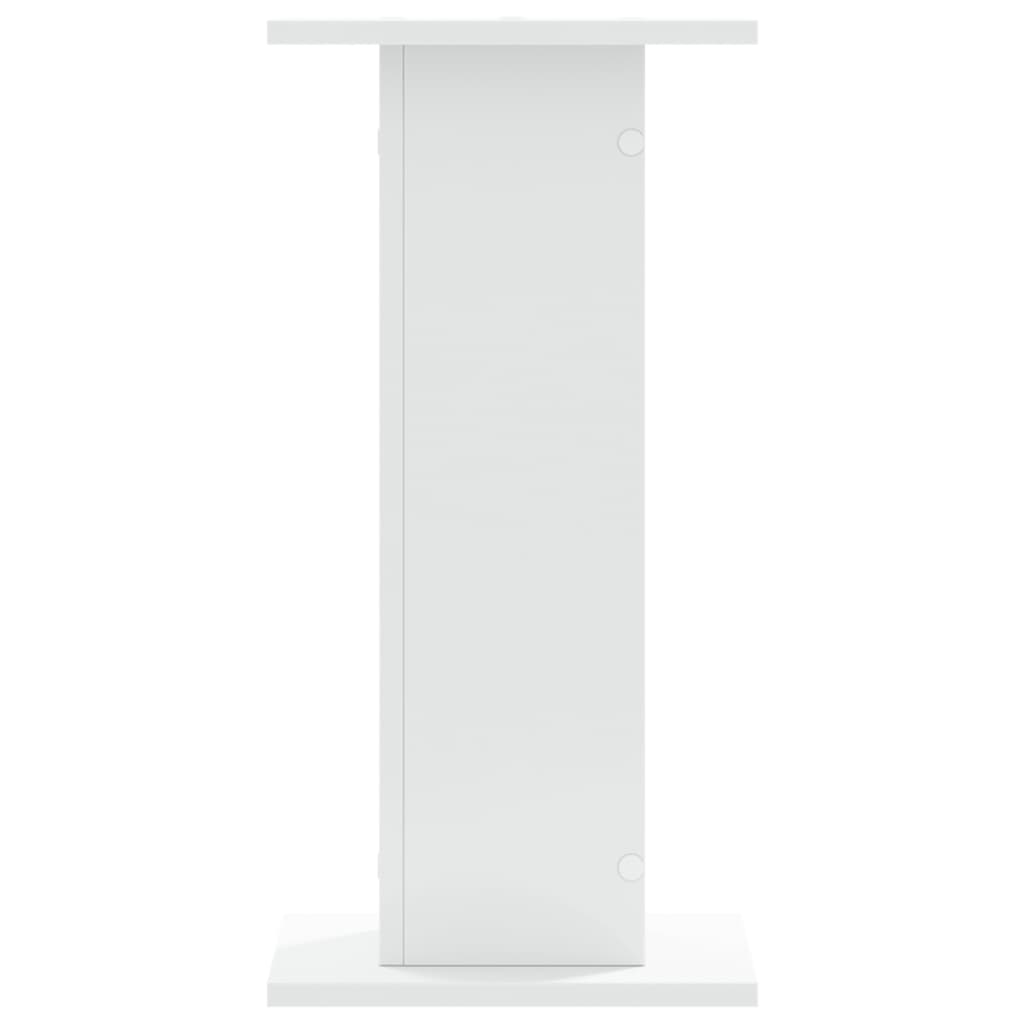 vidaXL Plant Stands 2 pcs White 30x30x60 cm Engineered Wood 4