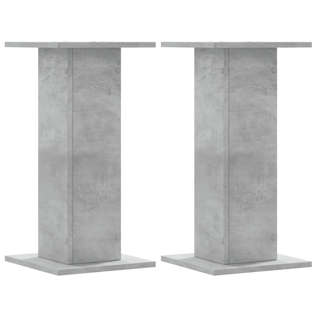 vidaXL Plant Stands 2 pcs Concrete Grey 30x30x60 cm Engineered Wood 2