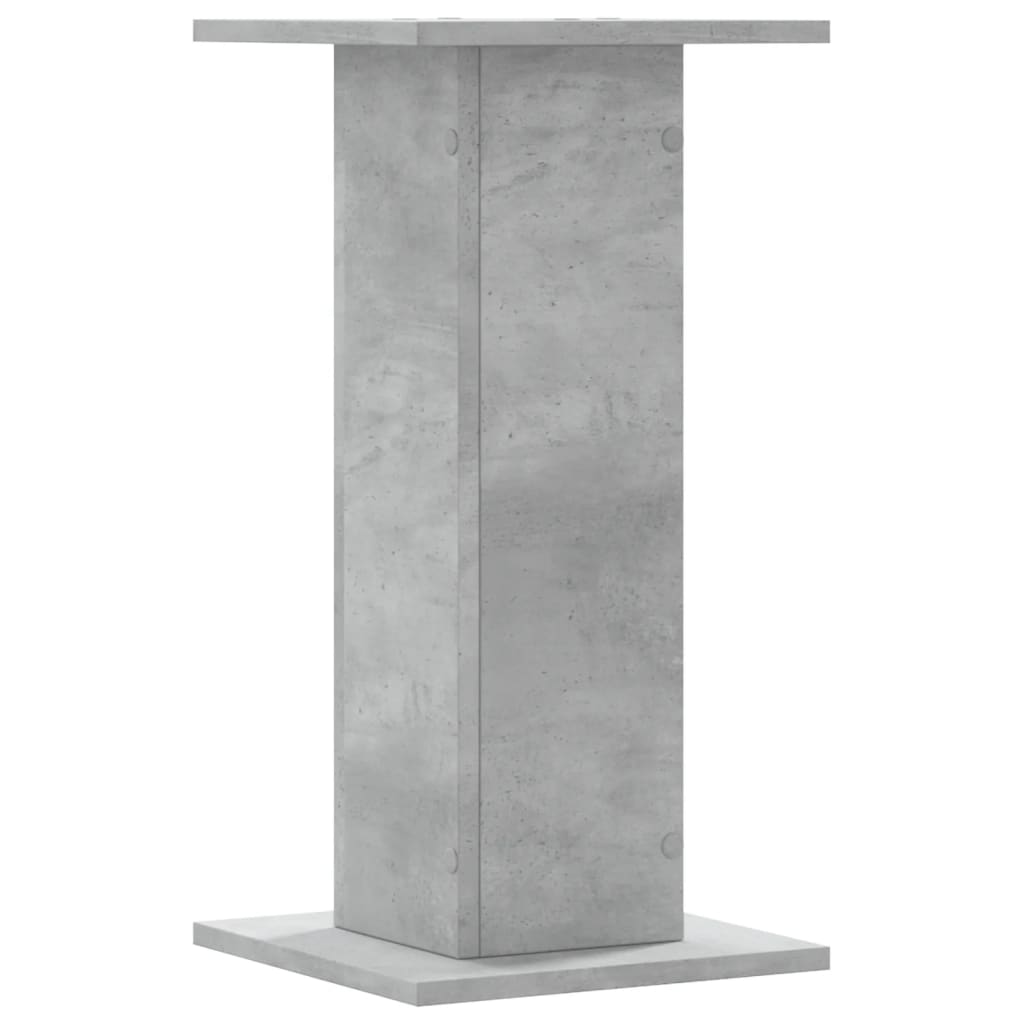 vidaXL Plant Stands 2 pcs Concrete Grey 30x30x60 cm Engineered Wood 5