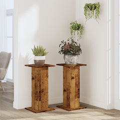 vidaXL Plant Stands 2 pcs Old Wood 30x30x60 cm Engineered Wood 3