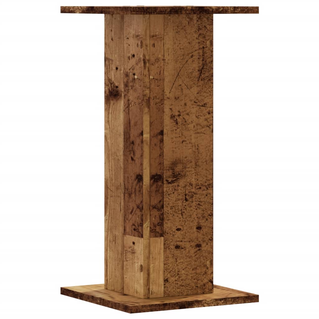 vidaXL Plant Stands 2 pcs Old Wood 30x30x60 cm Engineered Wood 5