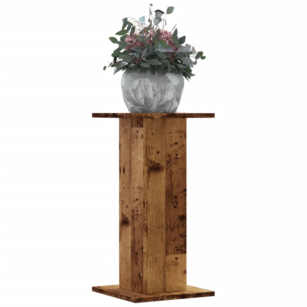 vidaXL Plant Stands 2 pcs Old Wood 30x30x60 cm Engineered Wood 1