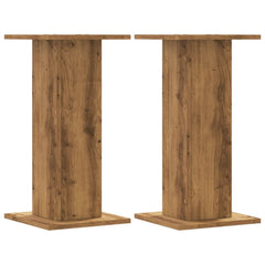 vidaXL Plant Stands 2 pcs Artisian Oak 30x30x60 cm Engineered Wood 2