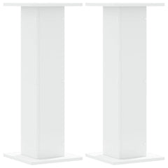 vidaXL Plant Stands 2 pcs White 30x30x80 cm Engineered Wood 2