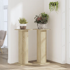 Plant Stands 2 pcs Engineered Wood 30 x 30 x 80 cm Sonoma oak