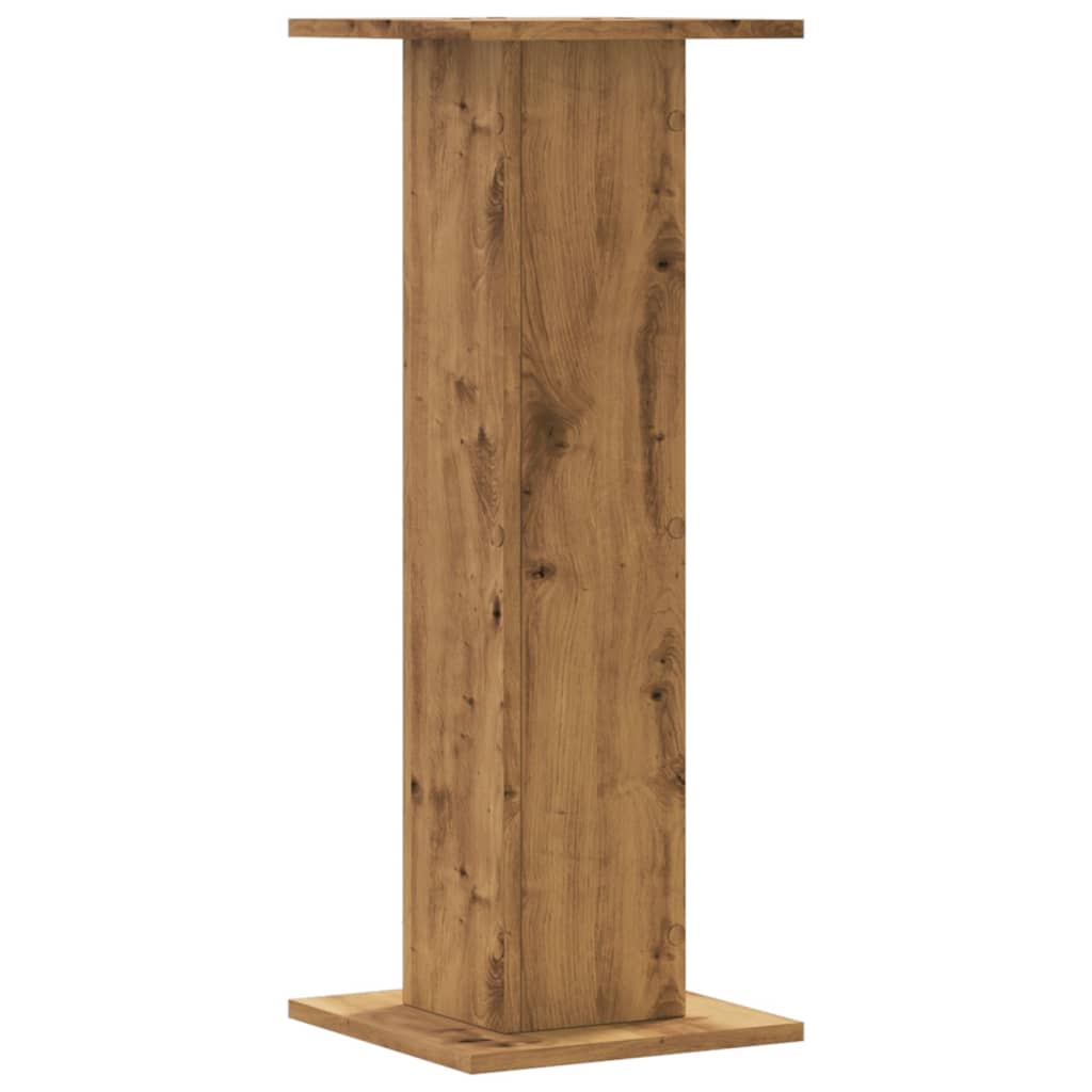 vidaXL Plant Stands 2 pcs Artisian Oak 30x30x80 cm Engineered Wood 6