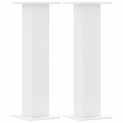 vidaXL Plant Stands 2 pcs White 30x30x95 cm Engineered Wood 2