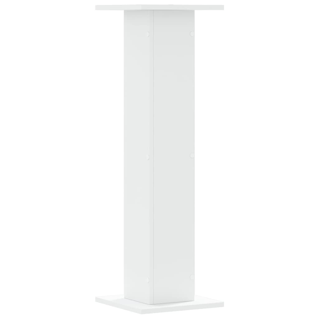 vidaXL Plant Stands 2 pcs White 30x30x95 cm Engineered Wood 6