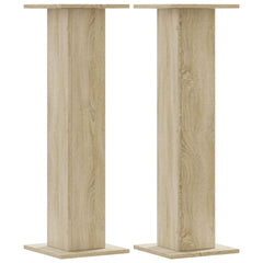 vidaXL Plant Stands 2 pcs Sonoma Oak 30x30x95 cm Engineered Wood 2