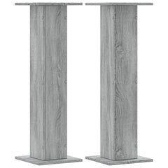 vidaXL Plant Stands 2 pcs Grey Sonoma 30x30x95 cm Engineered Wood 2