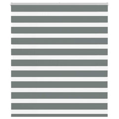 vidaXL Zebra Blind Dark Grey 135x100 cm Fabric Width 130.9 cm Polyester 1