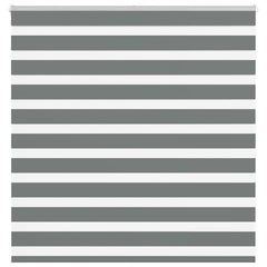 vidaXL Zebra Blind Dark Grey 145x100 cm Fabric Width 140.9 cm Polyester 1