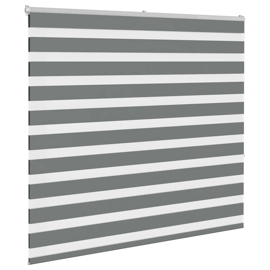 Zebra Blind Fabric Width 135.9 cm Polyester Drop 150 cm Dark Grey 165 cm