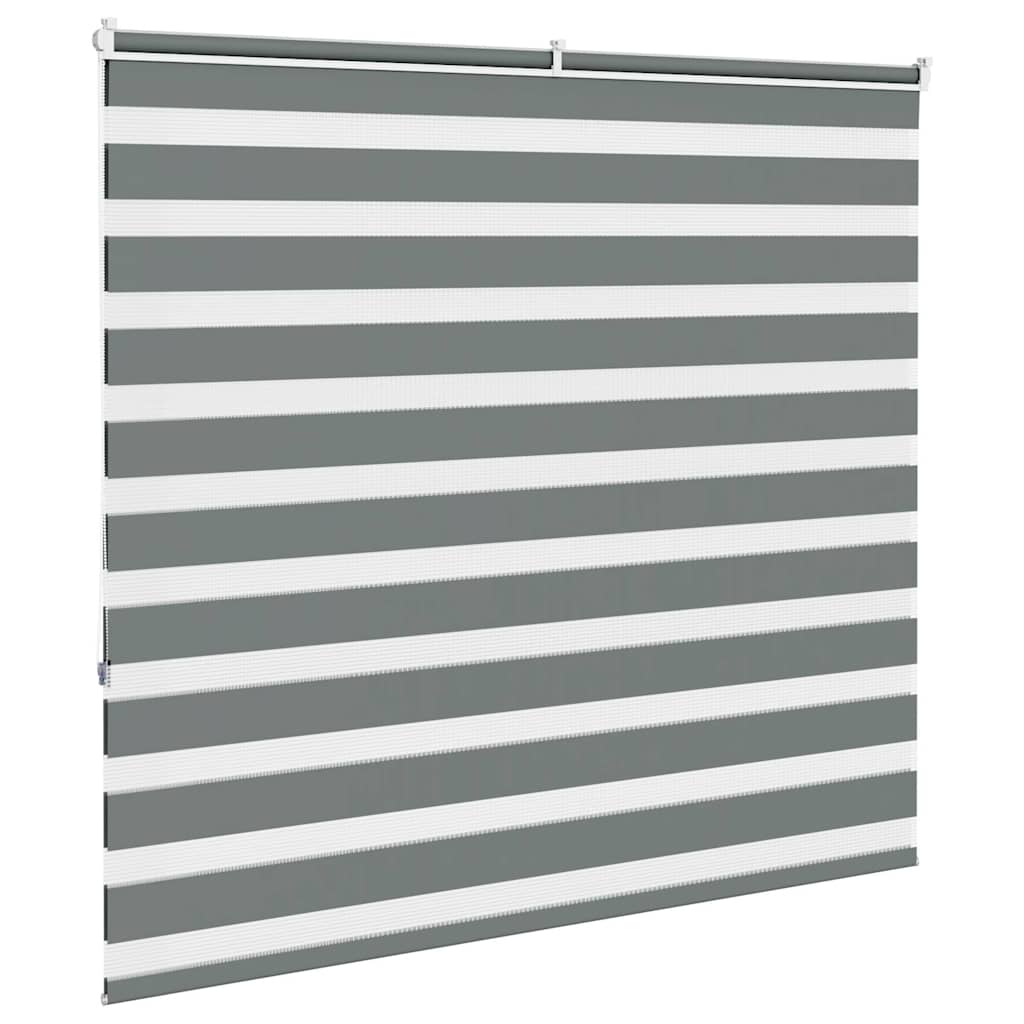 Zebra Blind Fabric Width 135.9 cm Polyester Drop 150 cm Dark Grey 165 cm