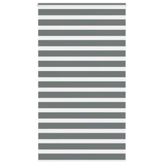 vidaXL Zebra Blind Dark Grey 125x200 cm Fabric Width 120.9 cm Polyester 1