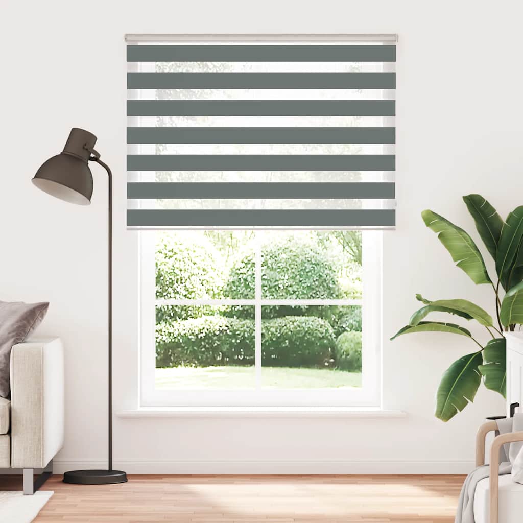 Zebra Blind Dark Grey