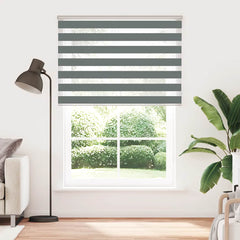 Zebra Blind Dark Grey