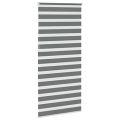vidaXL Zebra Blind Dark Grey 110x230 cm Fabric Width 105.9 cm Polyester 4