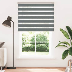 Zebra Blind Dark Grey