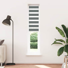 vidaXL Zebra Blind Black 120x100 cm Fabric Width 115.9 cm Polyester 2