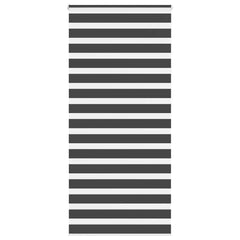 vidaXL Zebra Blind Black 95x230 cm Fabric Width 90.9 cm Polyester 1