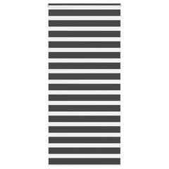 vidaXL Zebra Blind Black 115x230 cm Fabric Width 110,9 cm Polyester 2