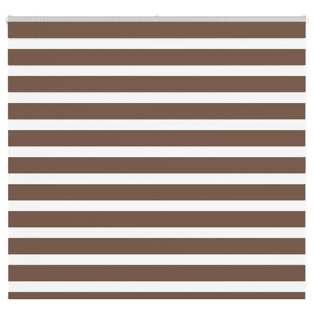 vidaXL Zebra Blind Brown 160x100 cm Fabric Width 155.9 cm Polyester 1